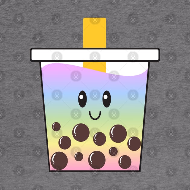 Rainbow Boba Tea by Kelly Gigi